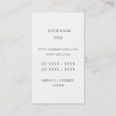 Carte De Visite Themis - titane (Dos)