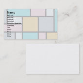 Carte De Visite Theo Van Doesburg - Composition 17 - Art Mondrian (Devant / Derrière)