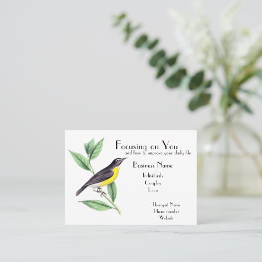 Carte De Visite "Thérapeute" (Debout devant)