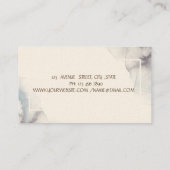 Carte De Visite Thérapeute, Aquarelle Lotus, Yoga (Dos)