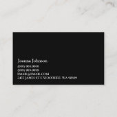 Carte De Visite Thérapeute de carrière Entraîneur de vie (Dos)