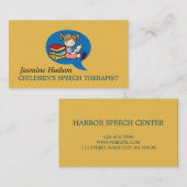 Carte De Visite Thérapeute de la parole pour enfants (Devant / Derrière)