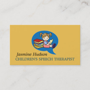 Carte De Visite Thérapeute de la parole pour enfants