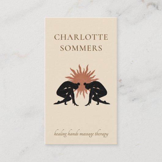 Carte De Visite Thérapeute de massage (Devant)