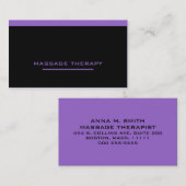 Carte De Visite Thérapeute de massage (Devant / Derrière)