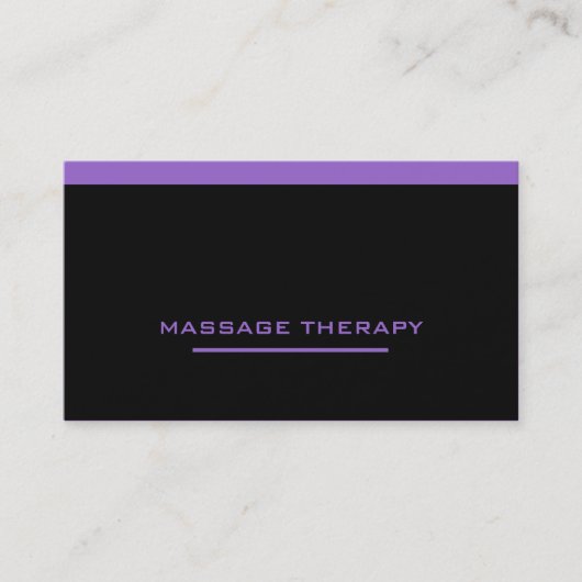 Carte De Visite Thérapeute de massage (Devant)