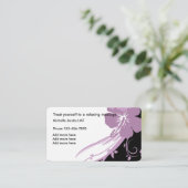 Carte De Visite Thérapeute de massage agréé (Debout devant)