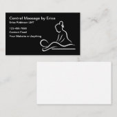 Carte De Visite Thérapeute de massage agréé unique (Devant / Derrière)