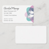 Carte De Visite Thérapeute de Massage Classique et tendance (Devant / Derrière)