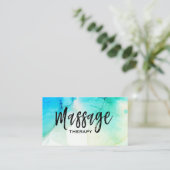Carte De Visite ** Thérapeute de massage d'aquarelle (Debout devant)
