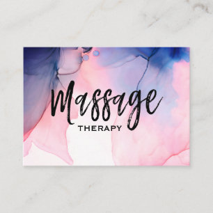 Carte De Visite Thérapeute de massage de *~* * aquarelle de