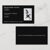 Carte De Visite Thérapeute de massage de chaise (Devant / Derrière)