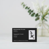 Carte De Visite Thérapeute de massage de chaise (Debout devant)