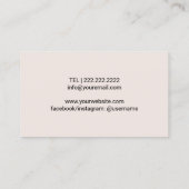 Carte De Visite Thérapeute de massage de pied Podiatre moderne Spa (Dos)