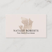 Carte De Visite Thérapeute de massage de pied Podiatre moderne Spa (Devant)