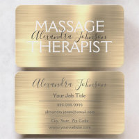 Thérapeute de Massage Élégant en Or