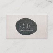 Carte De Visite Thérapeute de massage et professeur de méditation (Devant)