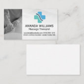 Carte De Visite Thérapeute de massage | Logo de la médecine de la  (Devant / Derrière)