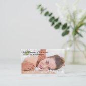 Carte De Visite Thérapeute de massage | Massage du dos (Debout devant)