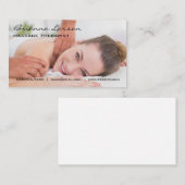Carte De Visite Thérapeute de massage | Massage du dos (Devant / Derrière)