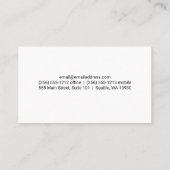 Carte De Visite Thérapeute de massage | Massage du dos (Dos)