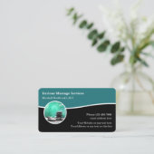 Carte De Visite Thérapeute de massage moderne unique (Debout devant)