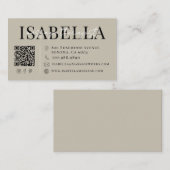 Carte De Visite Thérapeute de Massage Neutre (Devant / Derrière)