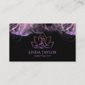 Carte De Visite Thérapeute de massage professionnel Lotus CHIROPRA (Devant)