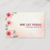 Carte De Visite Thérapeute de massage QR (Devant)