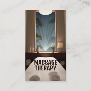 Carte De Visite Thérapeute de massage Salle de massage