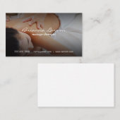 Carte De Visite Thérapeute de massage | Séance de massage (Devant / Derrière)
