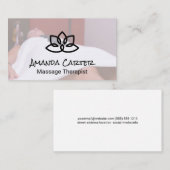 Carte De Visite Thérapeute de massage | Spa (Devant / Derrière)