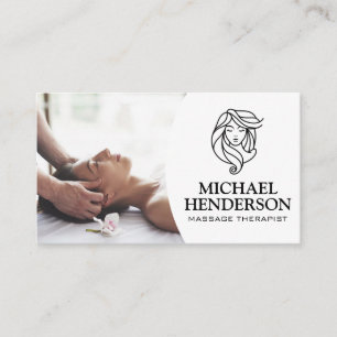 Carte De Visite Thérapeute de massage   Spa relaxant