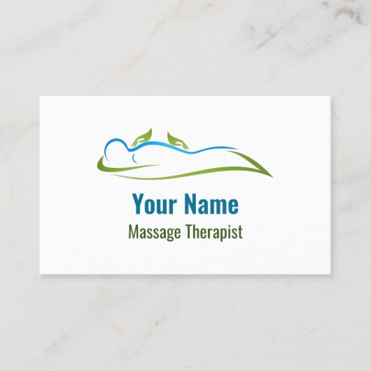 Carte De Visite Thérapeute de massage sur mesure (Devant)