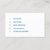 Carte De Visite Thérapeute de massage sur mesure (Dos)