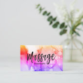 Carte De Visite *~* Thérapeute de massage - Thérapie de massage Aq (Debout devant)