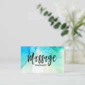 Carte De Visite *~* Thérapeute de massage ~ Thérapie de massage Aq (Debout devant)