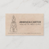 Carte De Visite Thérapeute de massage | Traitement (Devant)