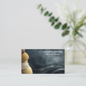 Carte De Visite Thérapeute de massage Zen Stones (Debout devant)