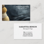 Carte De Visite Thérapeute de massage Zen Stones (Devant / Derrière)