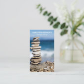 Carte De Visite Thérapeute de massage Zen Stones (Debout devant)