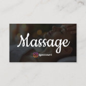 Carte De Visite Thérapeute des mains Thérapie de massage (Dos)
