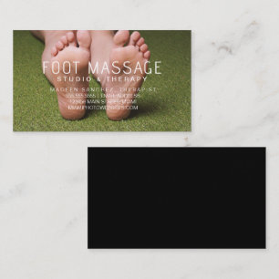 Carte De Visite Thérapeute en Massage des Pieds Semelles des Pieds