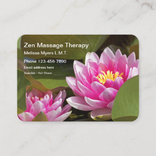 Carte De Visite Thérapeute en massage grand format