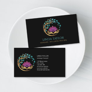 Carte De Visite Thérapeute en Massage Holistique Spa de Bien-être
