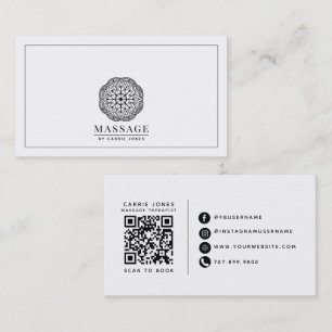 Carte De Visite Thérapeute en massage moderne