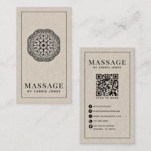 Carte De Visite Thérapeute en Massage Moderne