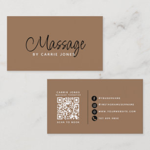Carte De Visite Thérapeute en massage terreux