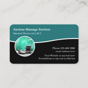 Carte De Visite Thérapeute en massage unique moderne