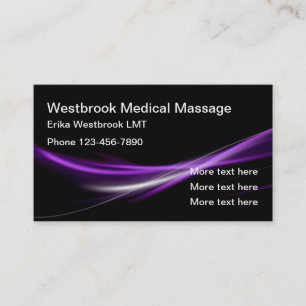 Carte De Visite Thérapeute en massage unique moderne